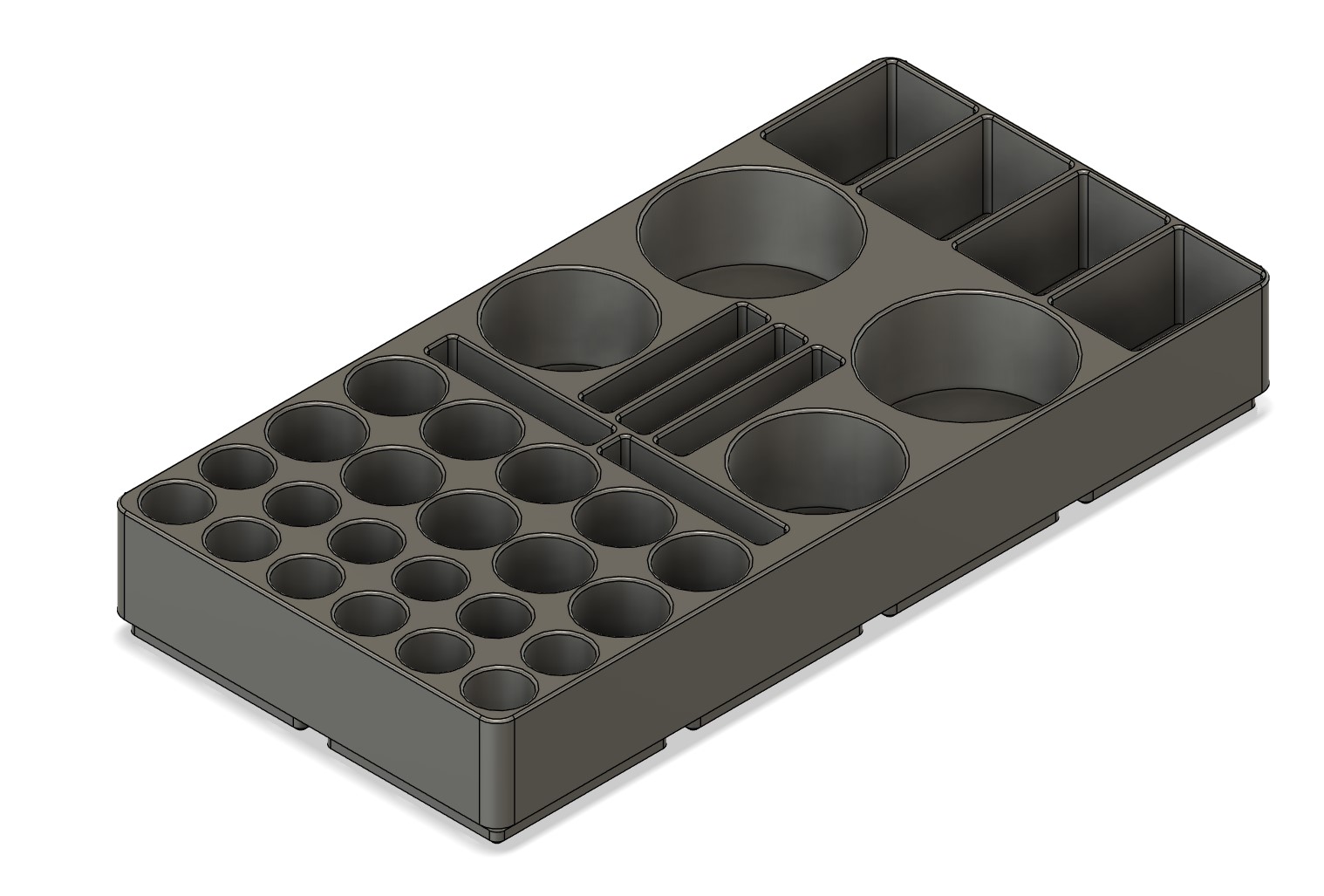 Gridfinity | Battery Tray | AA, AAA, C, D, 9V & CR2032
