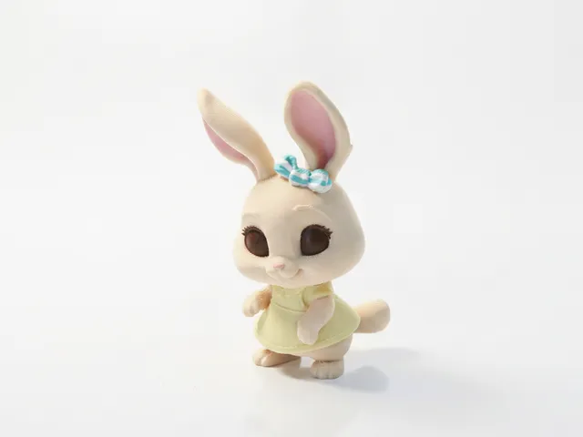 Cute Bunny Figurine Chibi Character 3D Printable