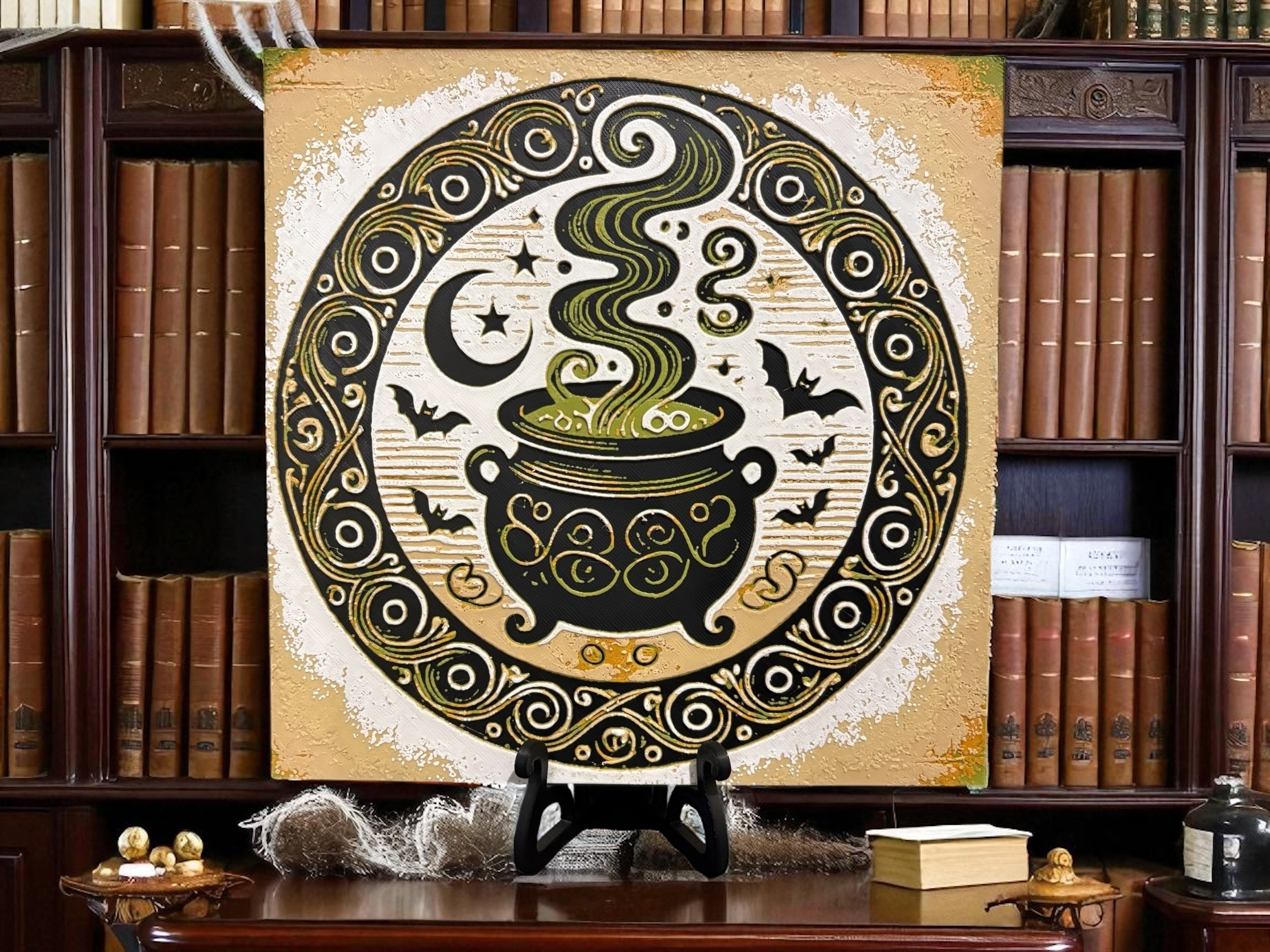 Witch’s Cauldron – Vintage Halloween Alchemy Hueforge