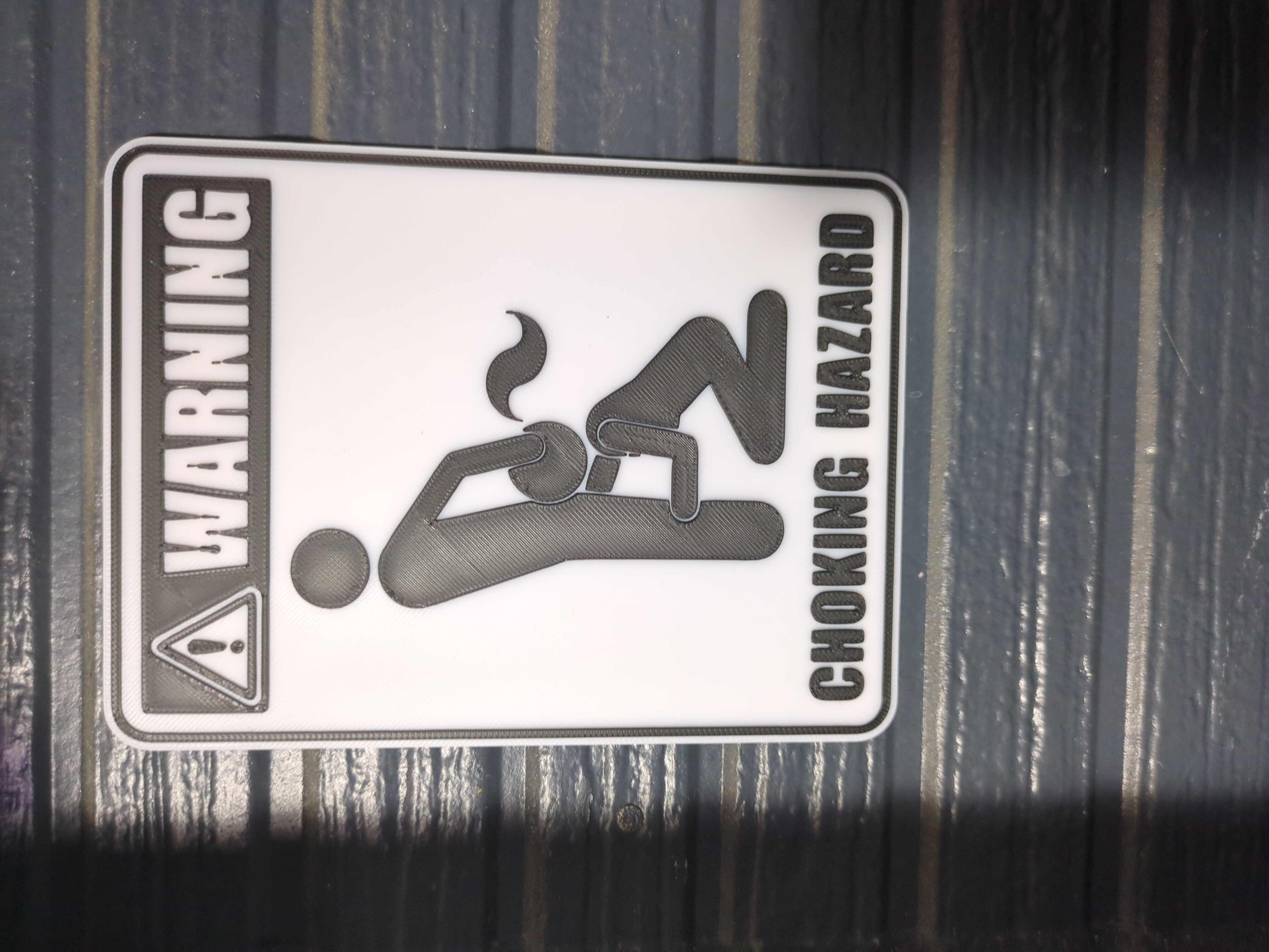 CHOKING HAZARD: Male Package Contains Large Parts