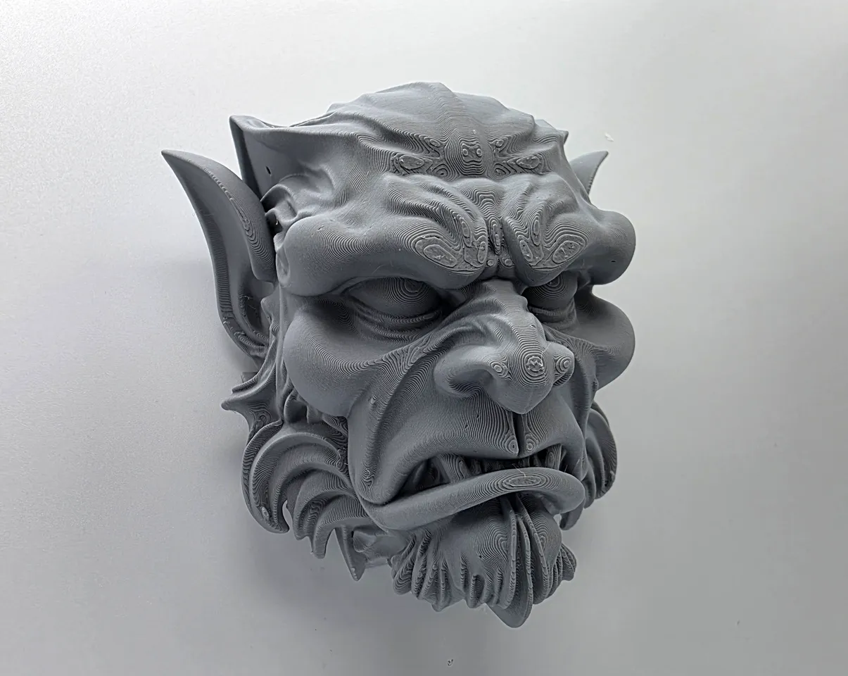 Scowling Gargoyle Face - Wall Mount by Triple G Workshop