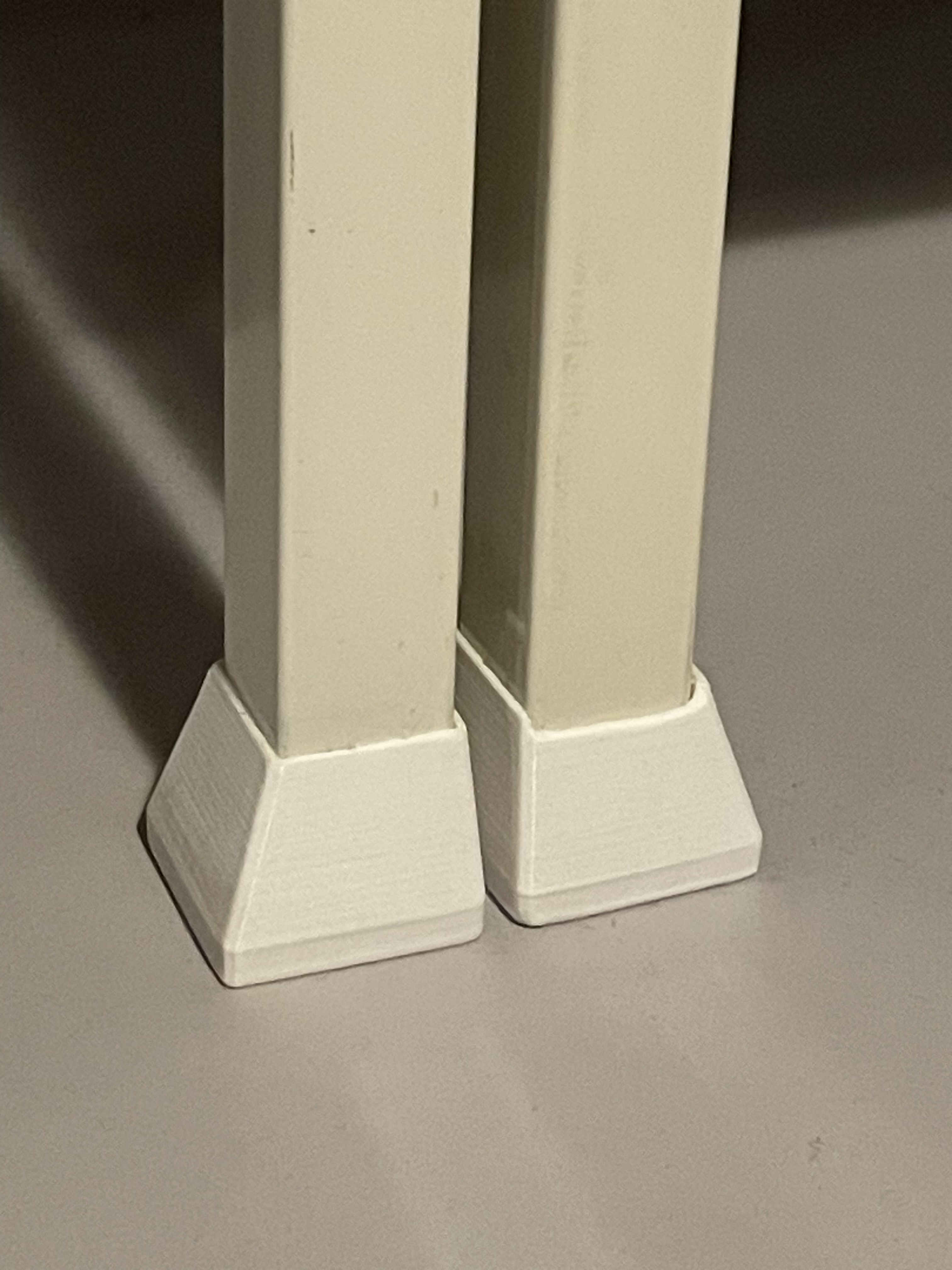 Floor protector foot for Ikea PS metal cabinet