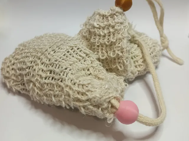 Bead for shower soap bag