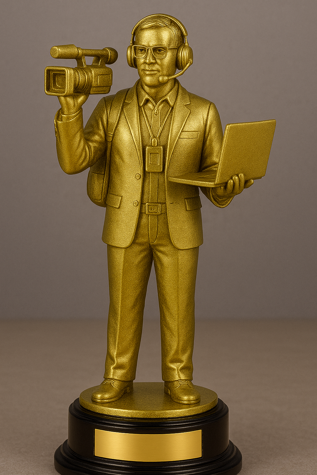 Trophy for Journalist or reporters.