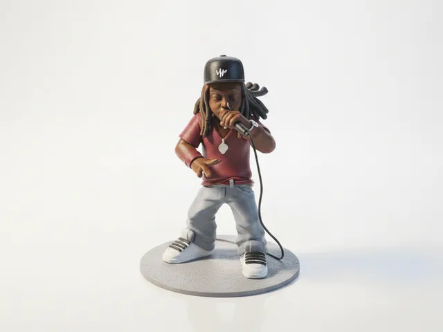 Lil Wayne Figurine Hip Hop Celebrity 3D Printable