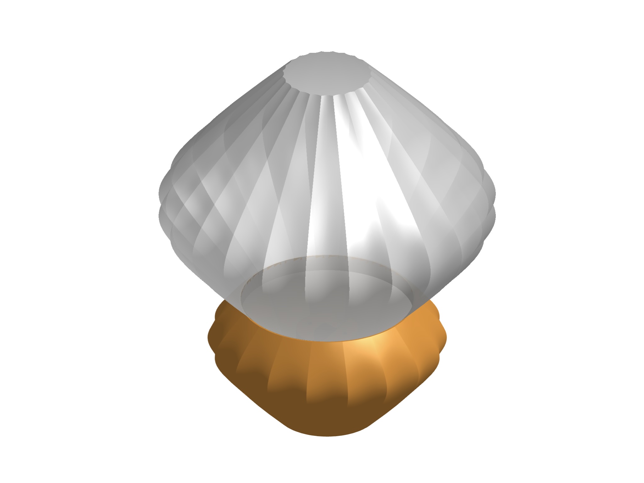 Miniatura 2 do modelo 3D Table lamp and shade