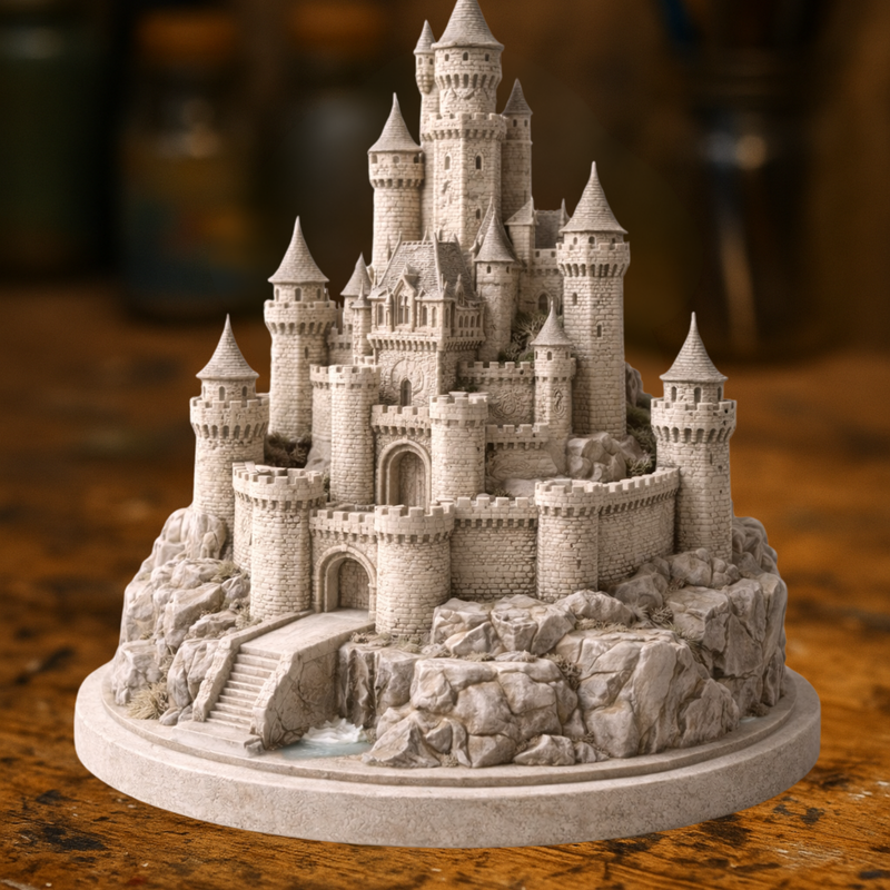 Medieval Stone Castle Diorama by 3DCraft | Download free STL model ...