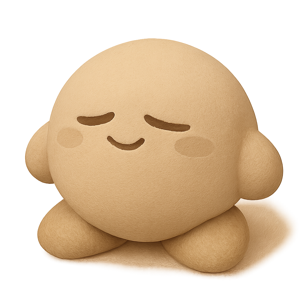 Sleeping Baby Kirby 3D Model - Adorable Nintendo-Inspired Printable