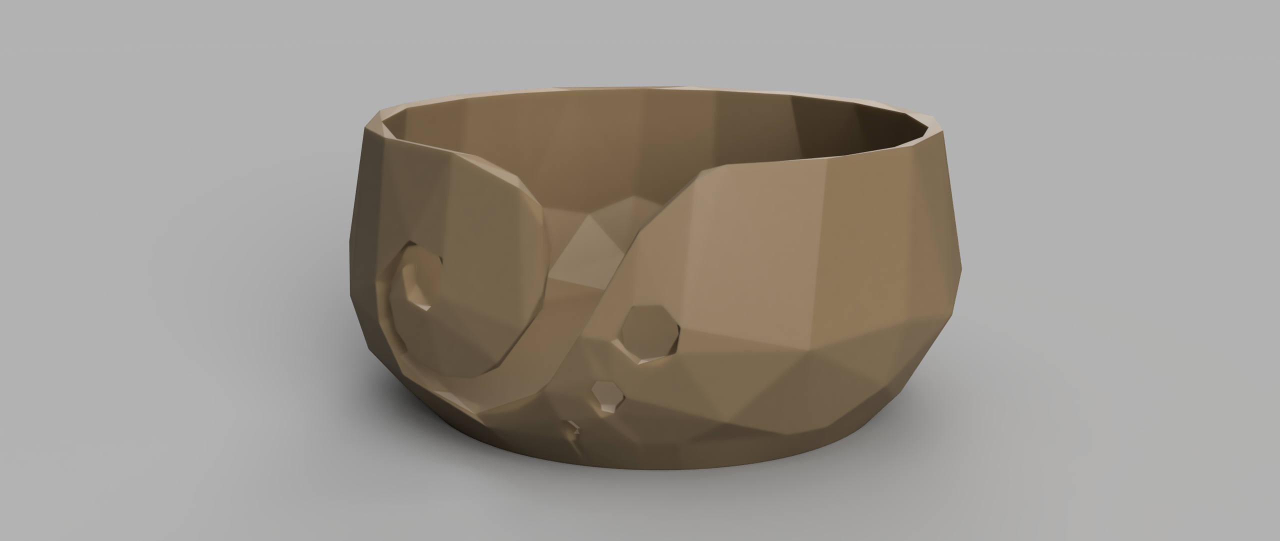 Low Poly Yarn/Knitting bowl 3D model thumbnail