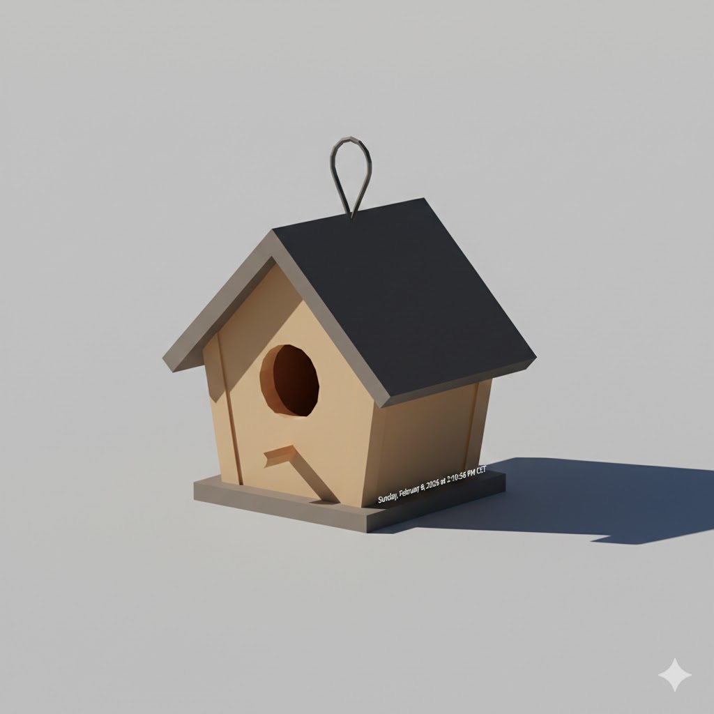 Low Poly Birdhouse