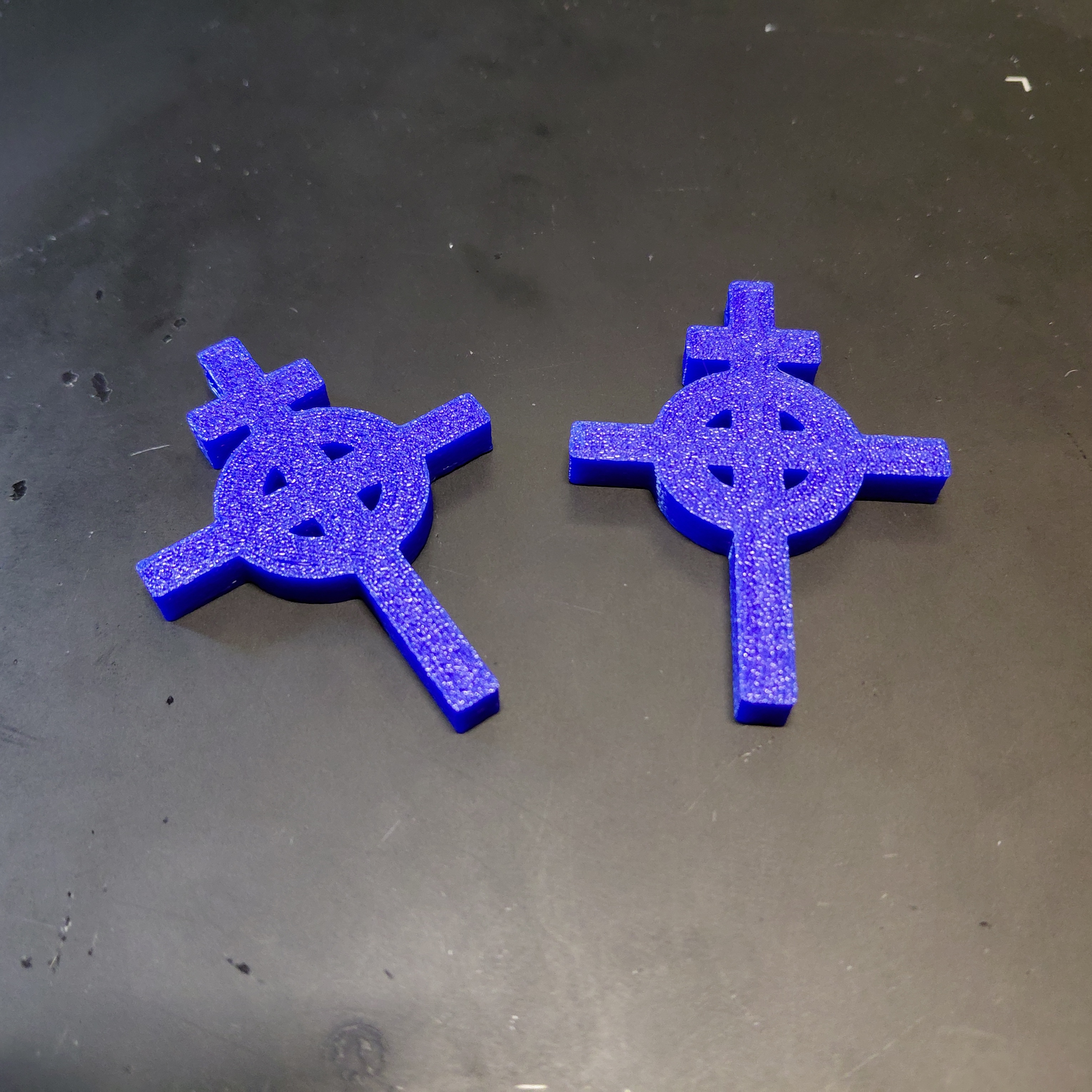 Dual-bar Celtic Cross Necklace