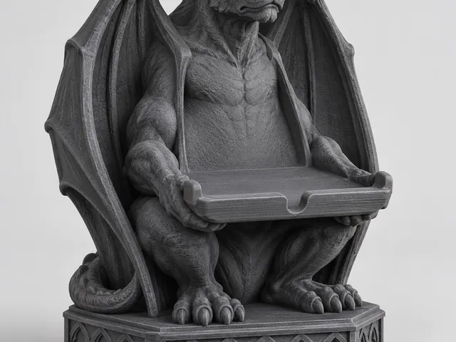 The Silent Guardian – Gothic Gargoyle Phone Stand