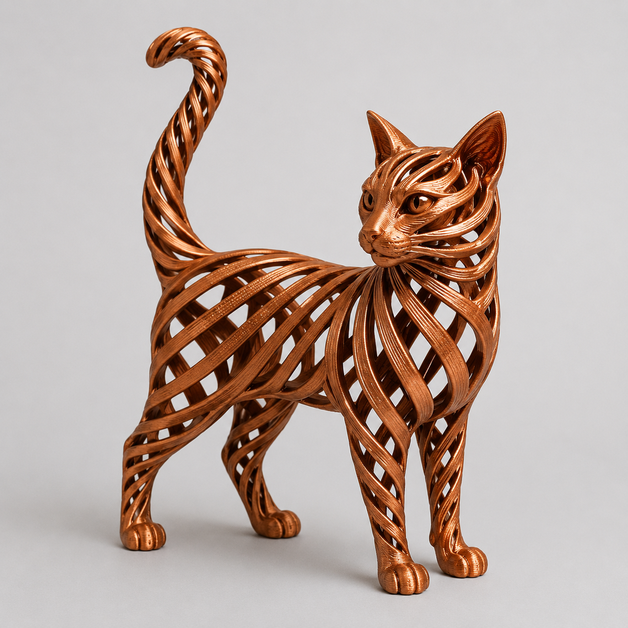 Moderne Katzenskulptur /Modern cat sculpture