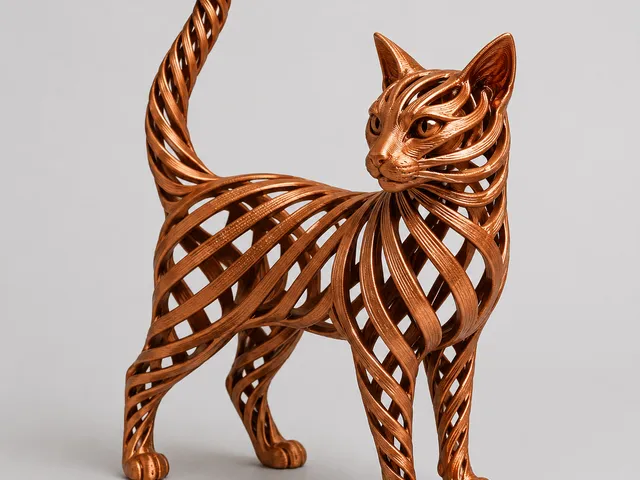 Moderne Katzenskulptur /Modern cat sculpture