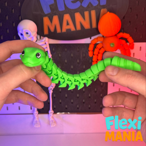 Flexi Snake | Print-in-Place Articulated Snake – No Supports Needed — thumbnail 4