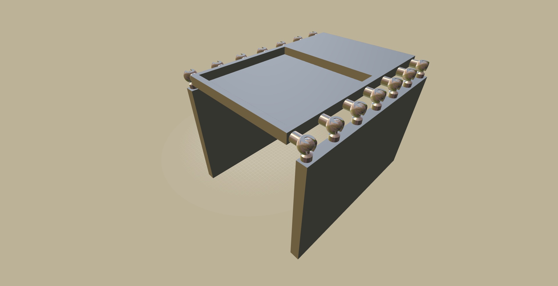 Universal Folding Armrest and Table with Ball Joints so it Doesn't Wobble