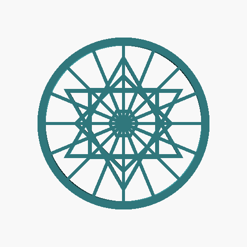 Mandala Coasters — 5 Geometric Patterns (92mm)