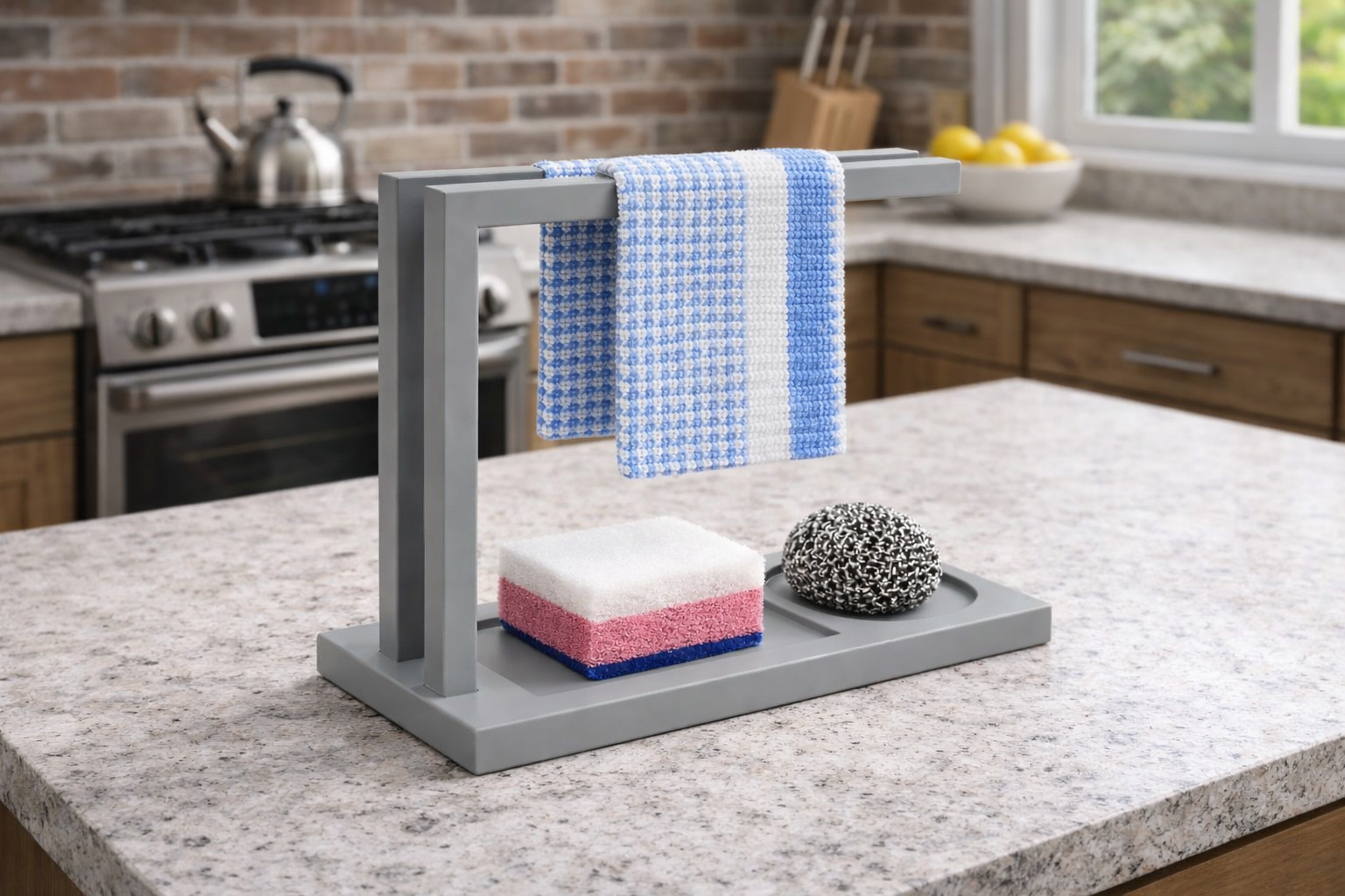 Kitchen Sponge & Dishcloth Holder