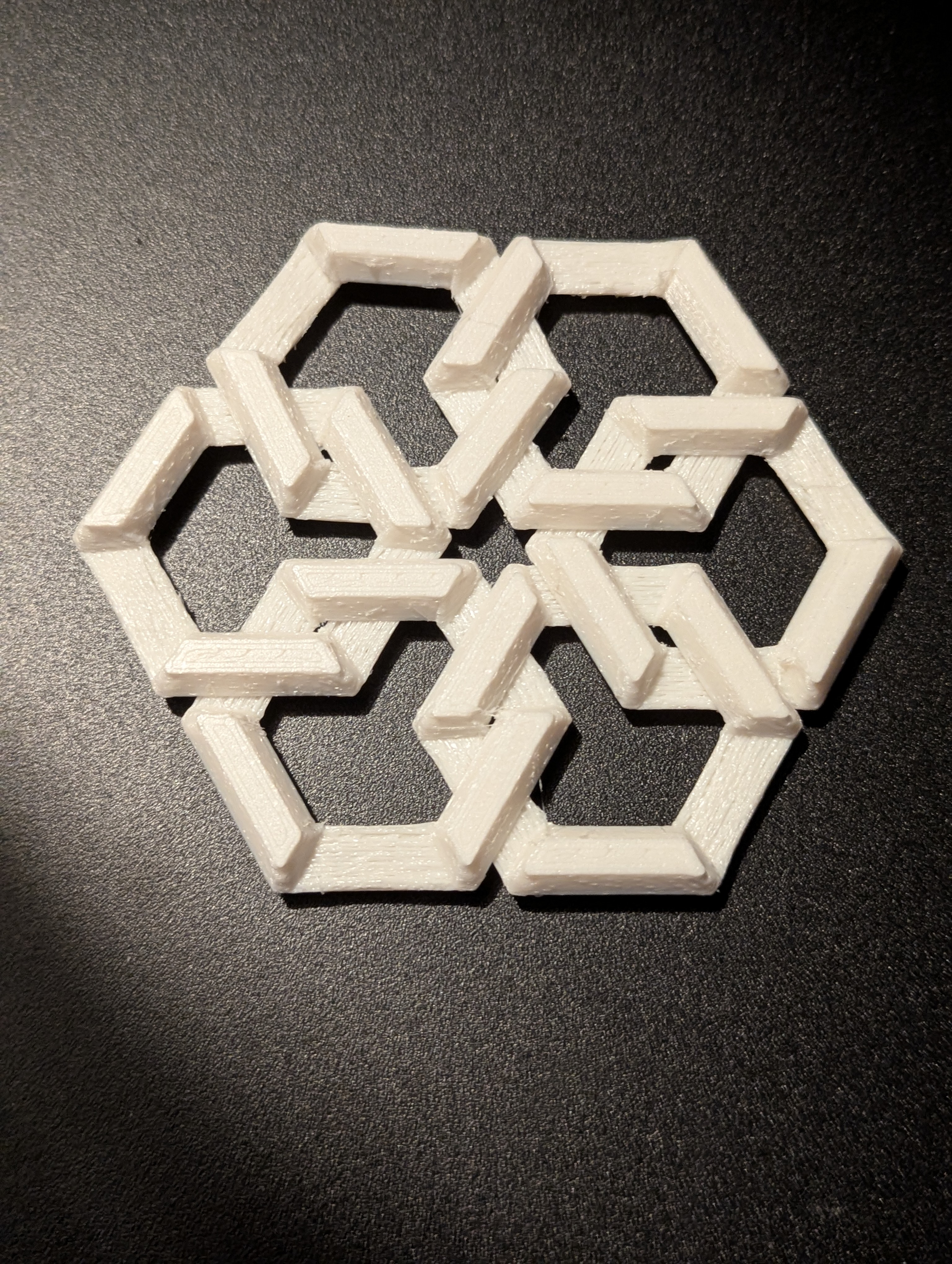 Hexa-Fabric Weave / Printed Textile - Fidget Toy & Flexible Decor (No Support)