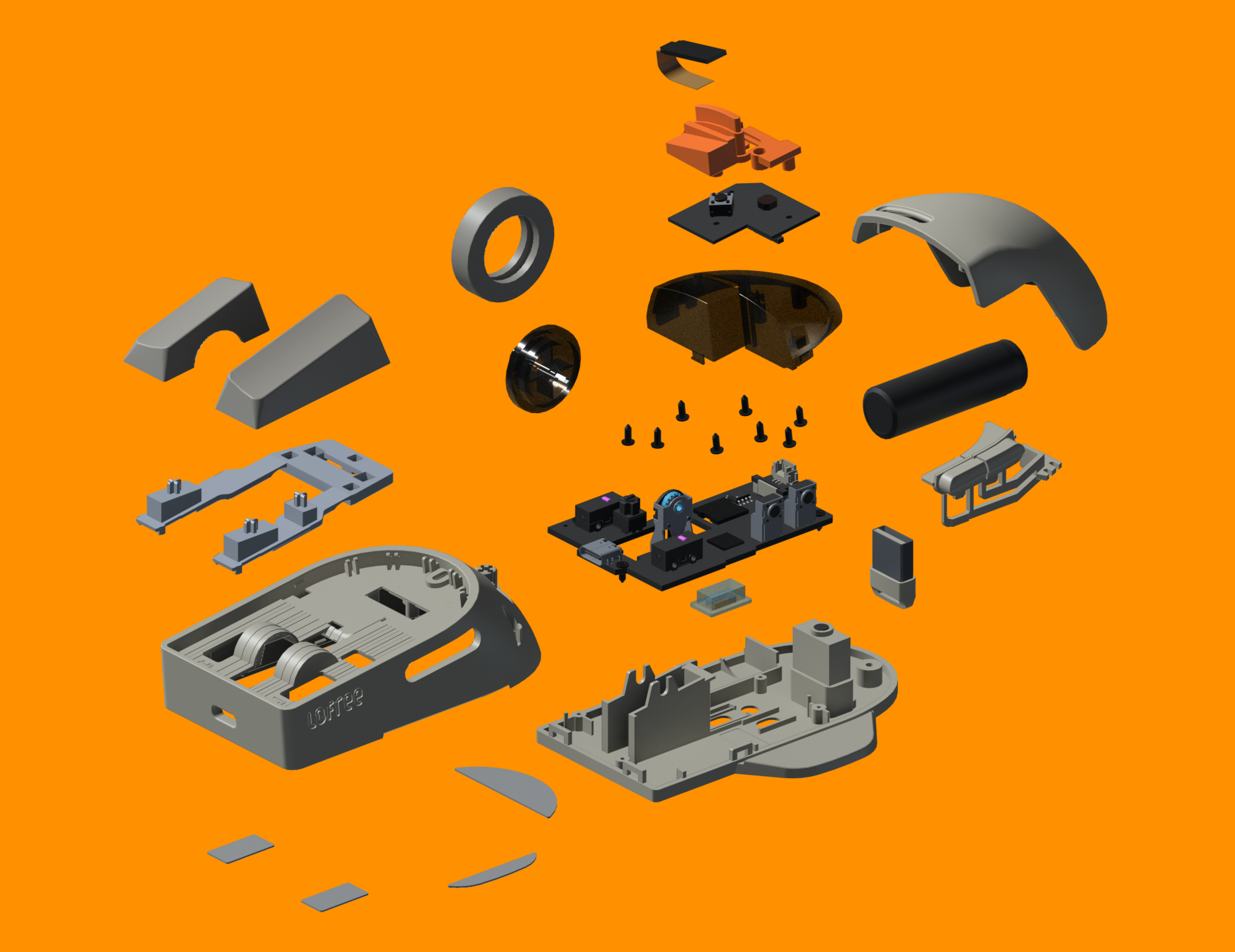 Lofree Touch 3D model
