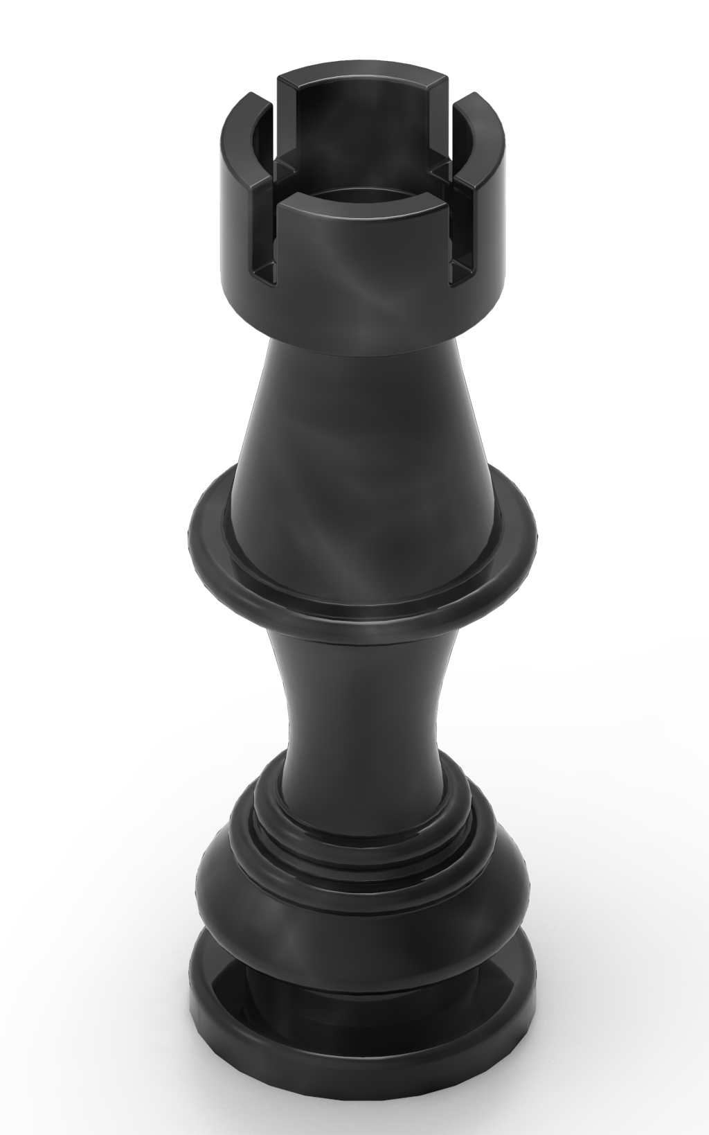 3D Printable Chess Rook Elegant Game Piece for Play and Display