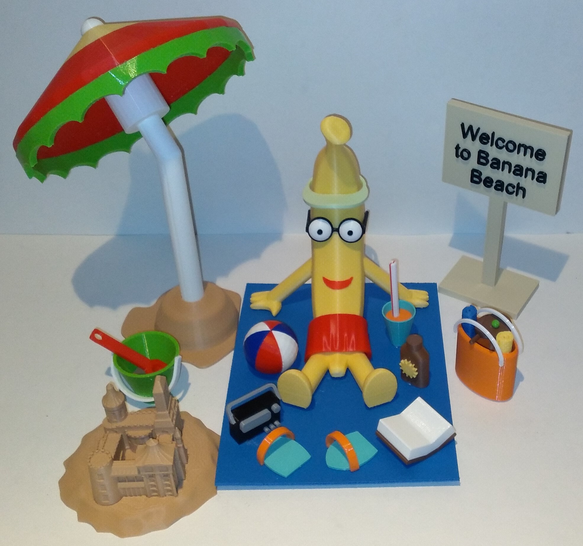 Mr. Banana at the beach