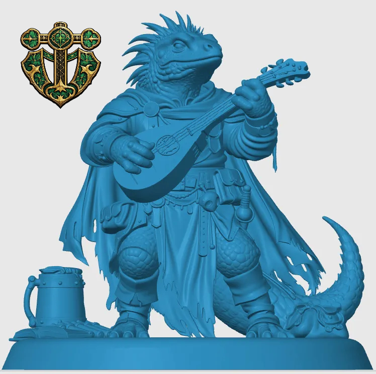 Lizardfolk Bard — miniatura 5