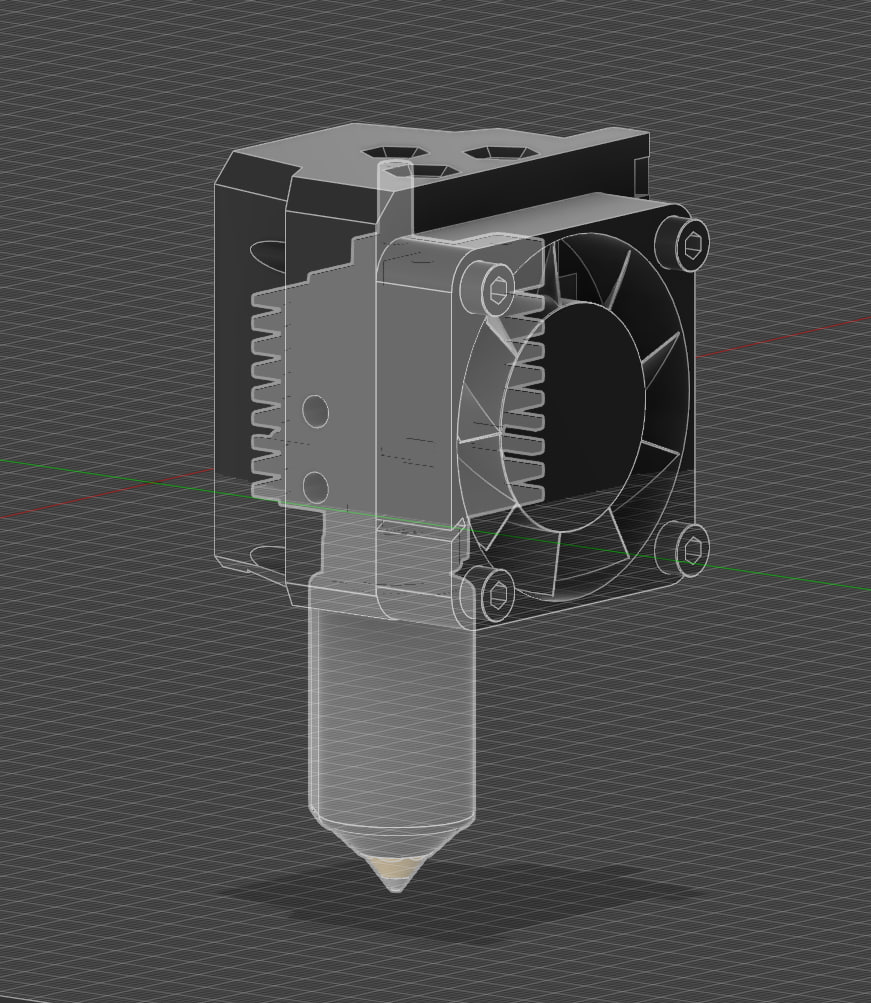 K2 Series EVA Hotend Mount (mockup)