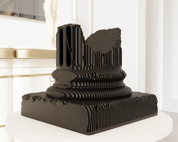 Olympus DualSense Stand v2 STL File – PS5 Controller Display with Base 3D Printable Model