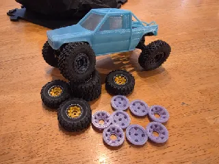 SCX30 Real beadlock wheels for 0.7" tires like RC4WD
