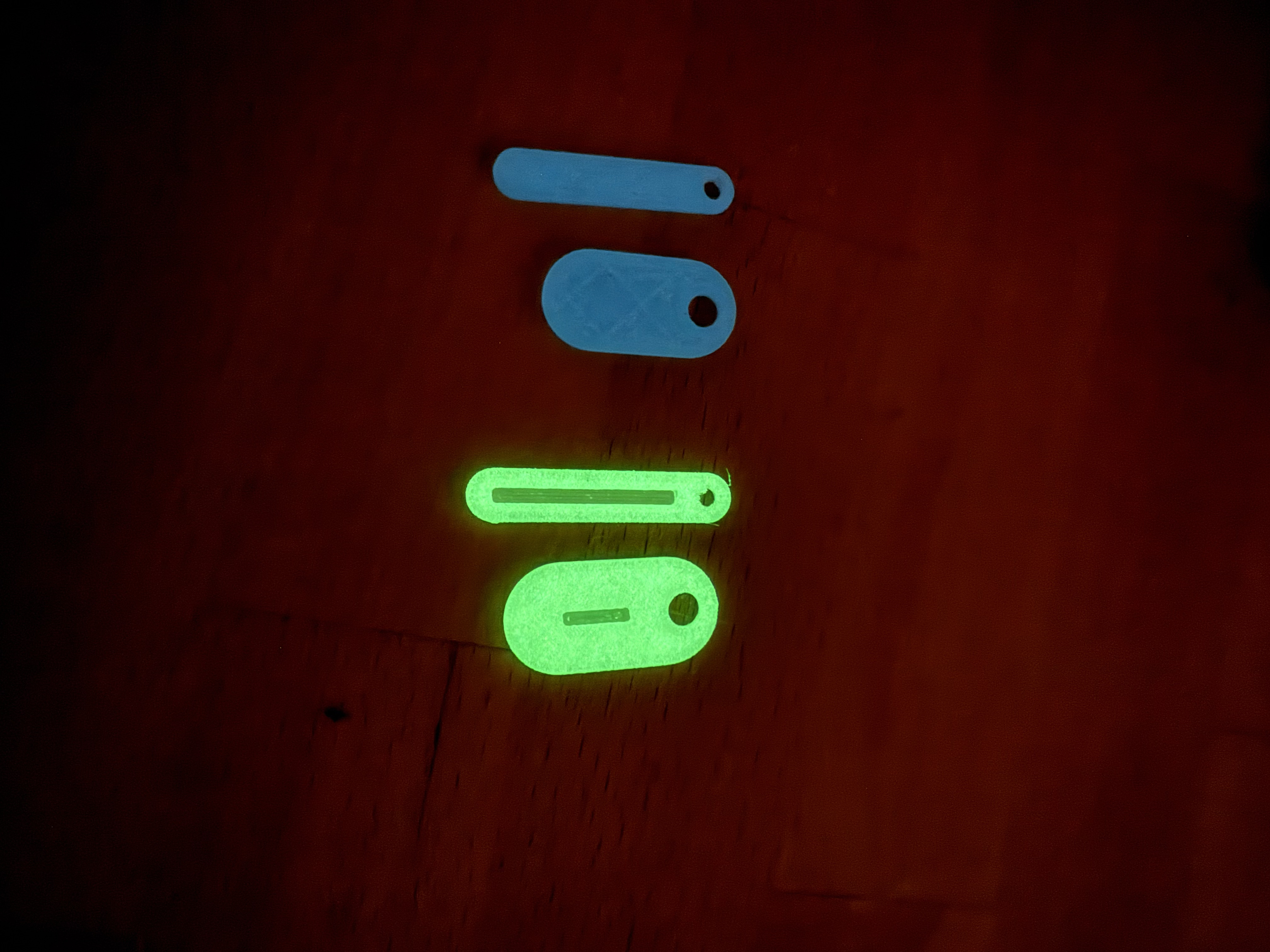 Uhrenzeiger selbstleuchtend - clock hands glow in the dark
