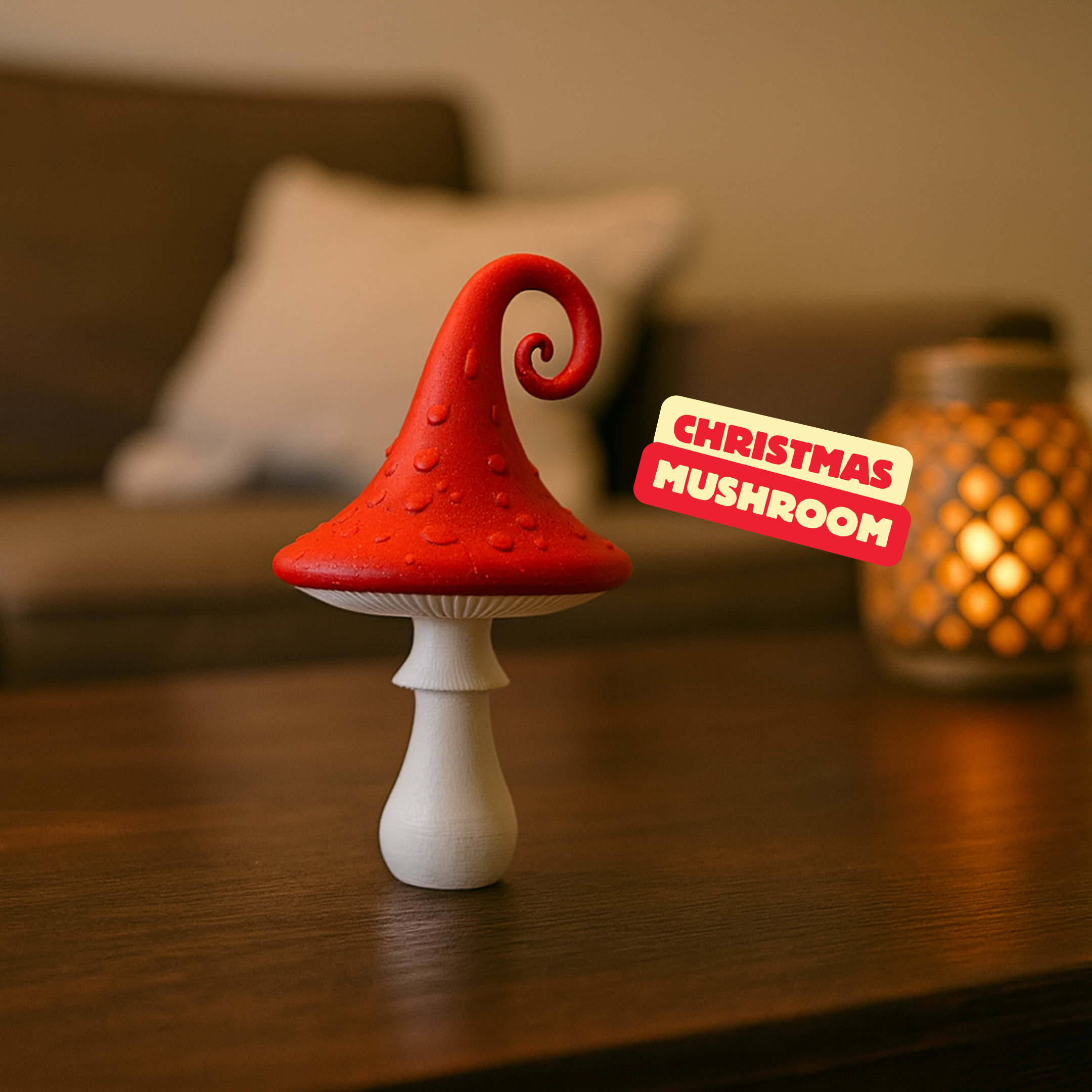CHRISTMAS MUSHROOMS / UNIQUE CHRISTMAS DECOR / HOMEDECOR / TABLEDECOR