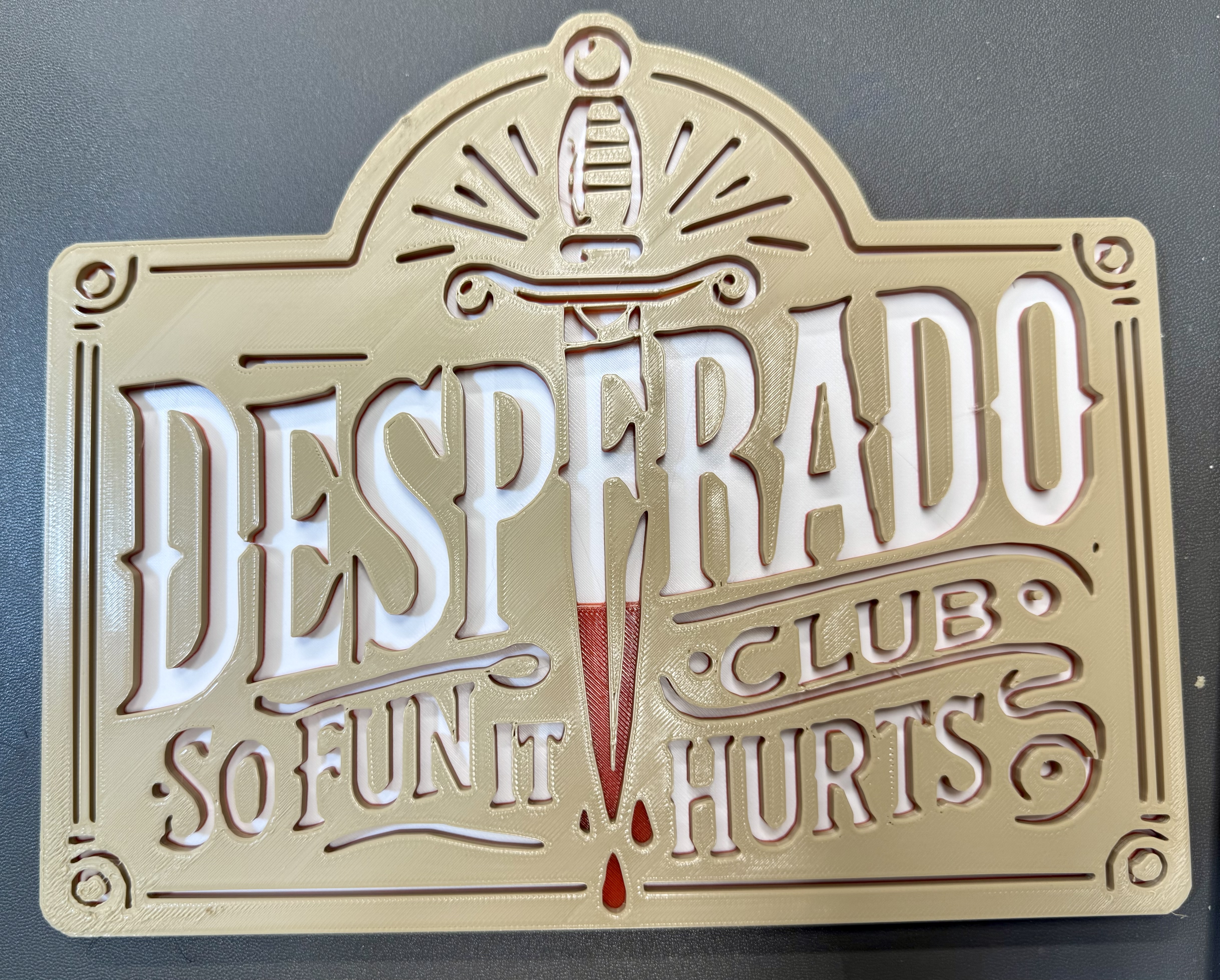 Desperado Club Sign (Engraved) - Dungeon Crawler Carl