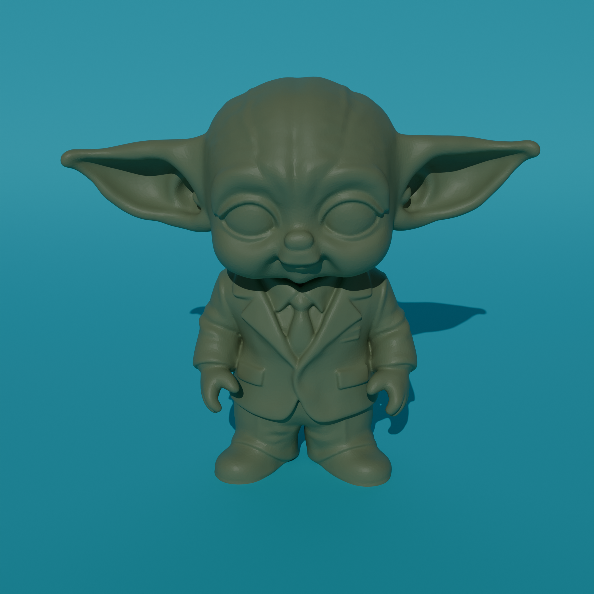 Baby Yoda in a Suit
