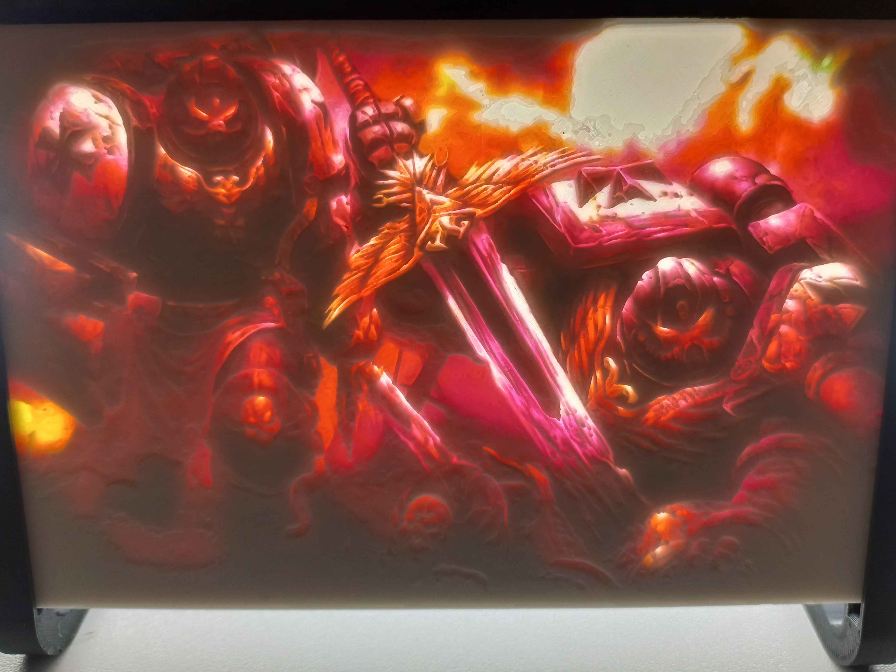 Black Templars Space Marines - Warhammer 40k Color Lithophane
