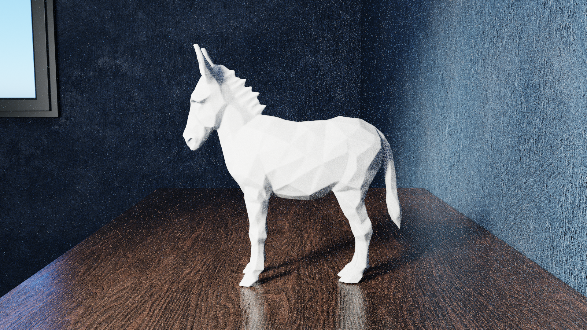 Miniatura 5 do modelo 3D Low Poly Donkey