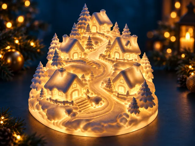 Glowing Winter Village - LED LIGHT