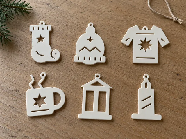 Cozy Winter Ornaments - Set of 6