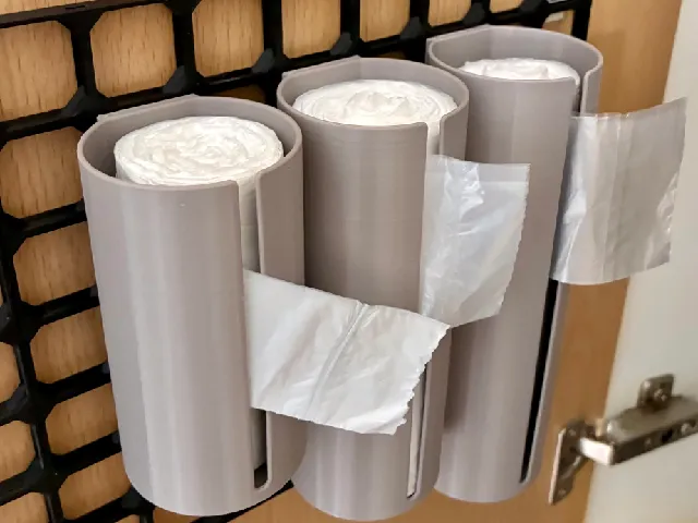 Trash Bag Dispenser / Holder with openConnect slots for openGrid