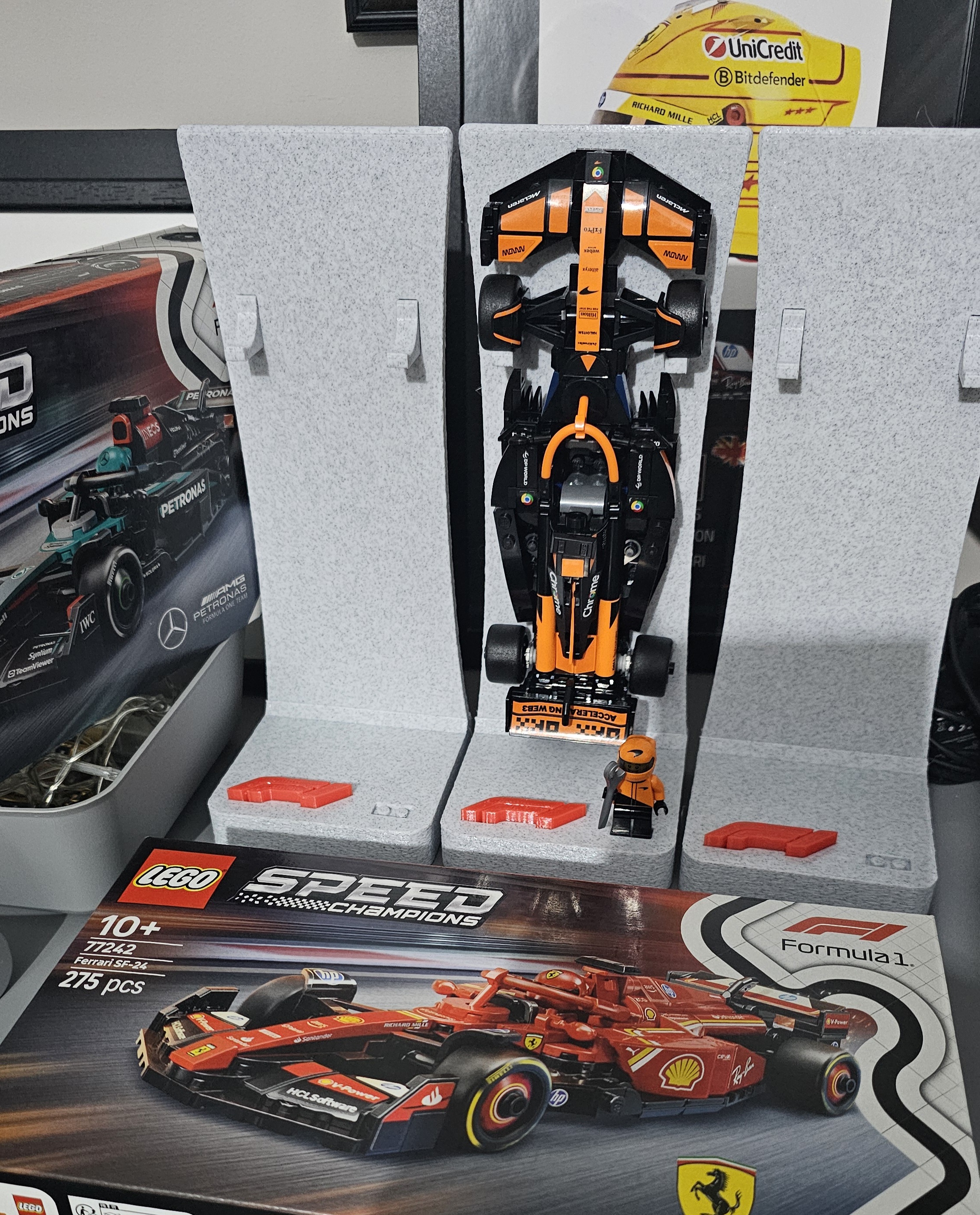 Lego Speed Champions F1 20cm vertical mount