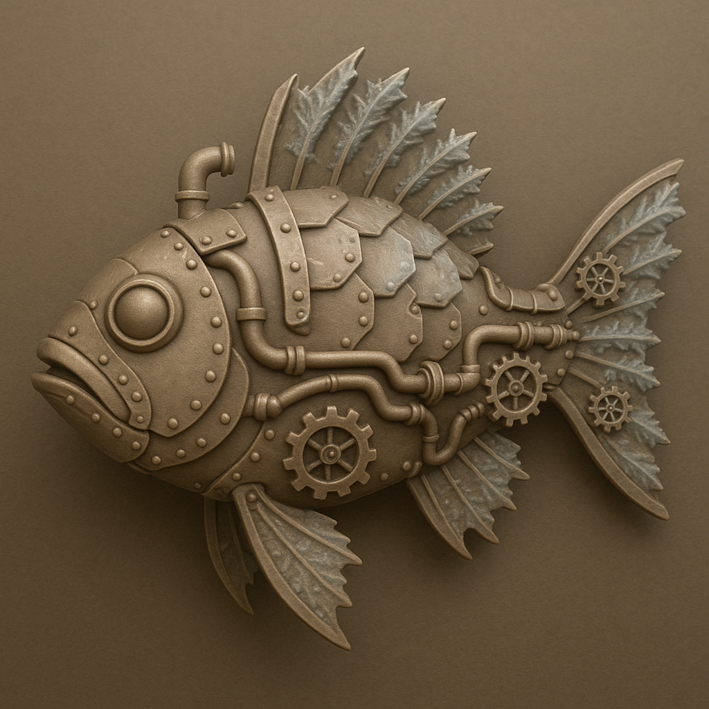 Steampunk Mechanical Fish