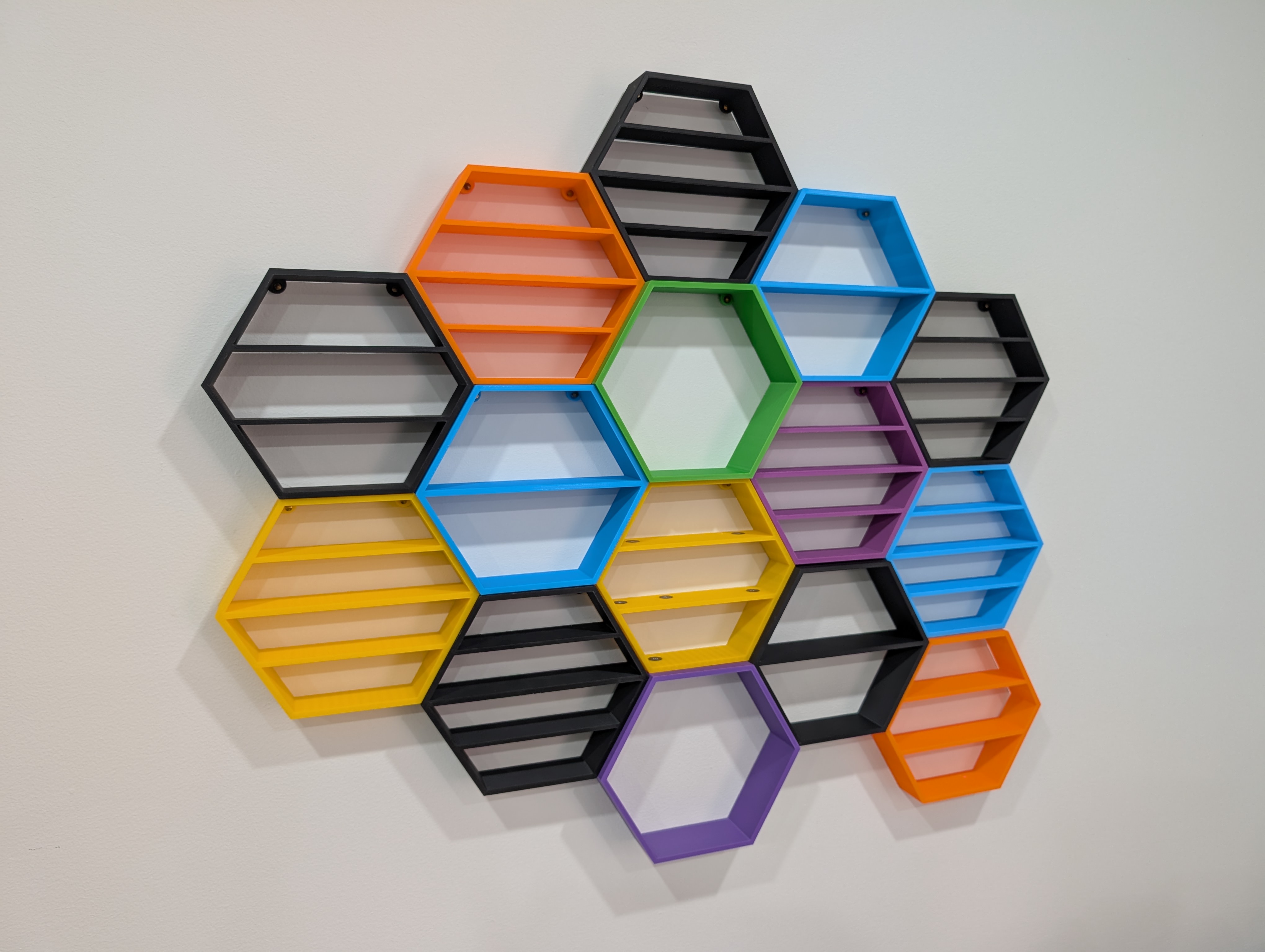 Tessellating Honeycomb Trinket Shelf