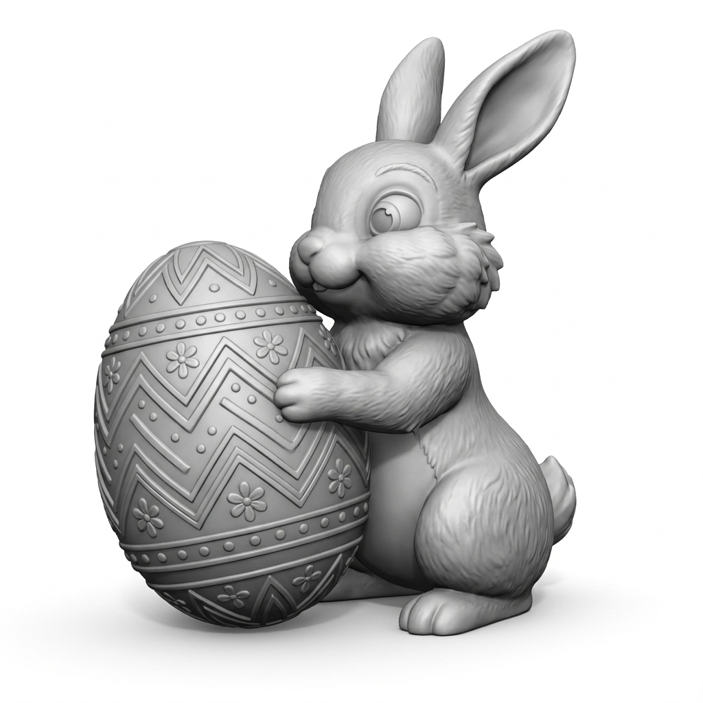 Easter Bunny and Easter Egg