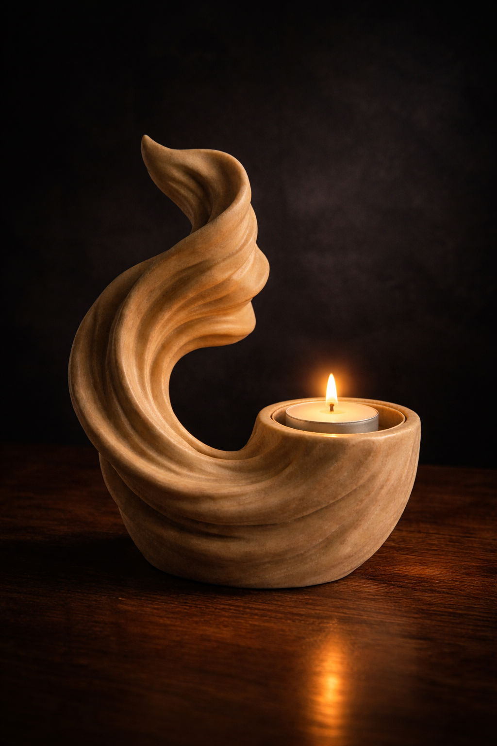 Wave Candle Holder STL | Modern Tea Light Holder