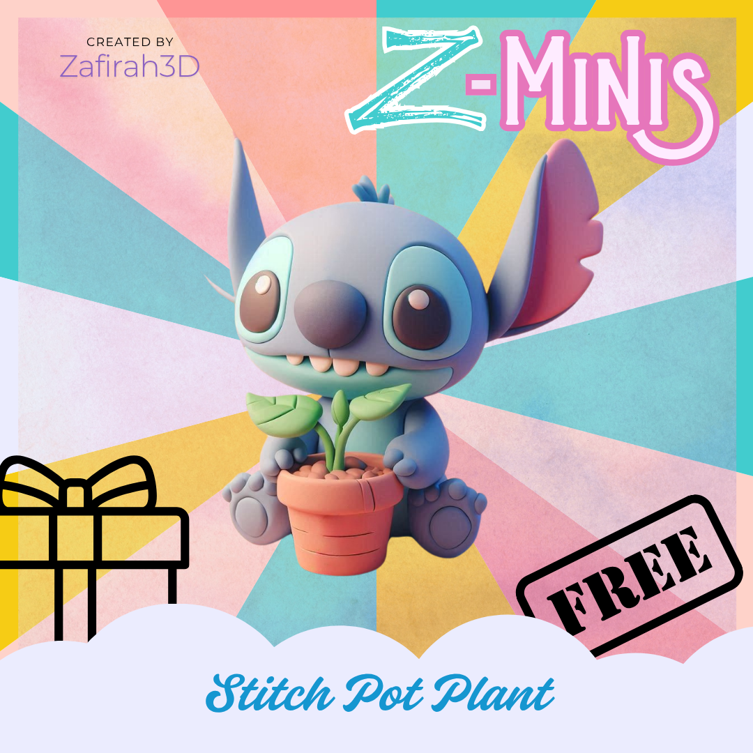 Z-MINIS STITCH POT PLANT FOR FREE