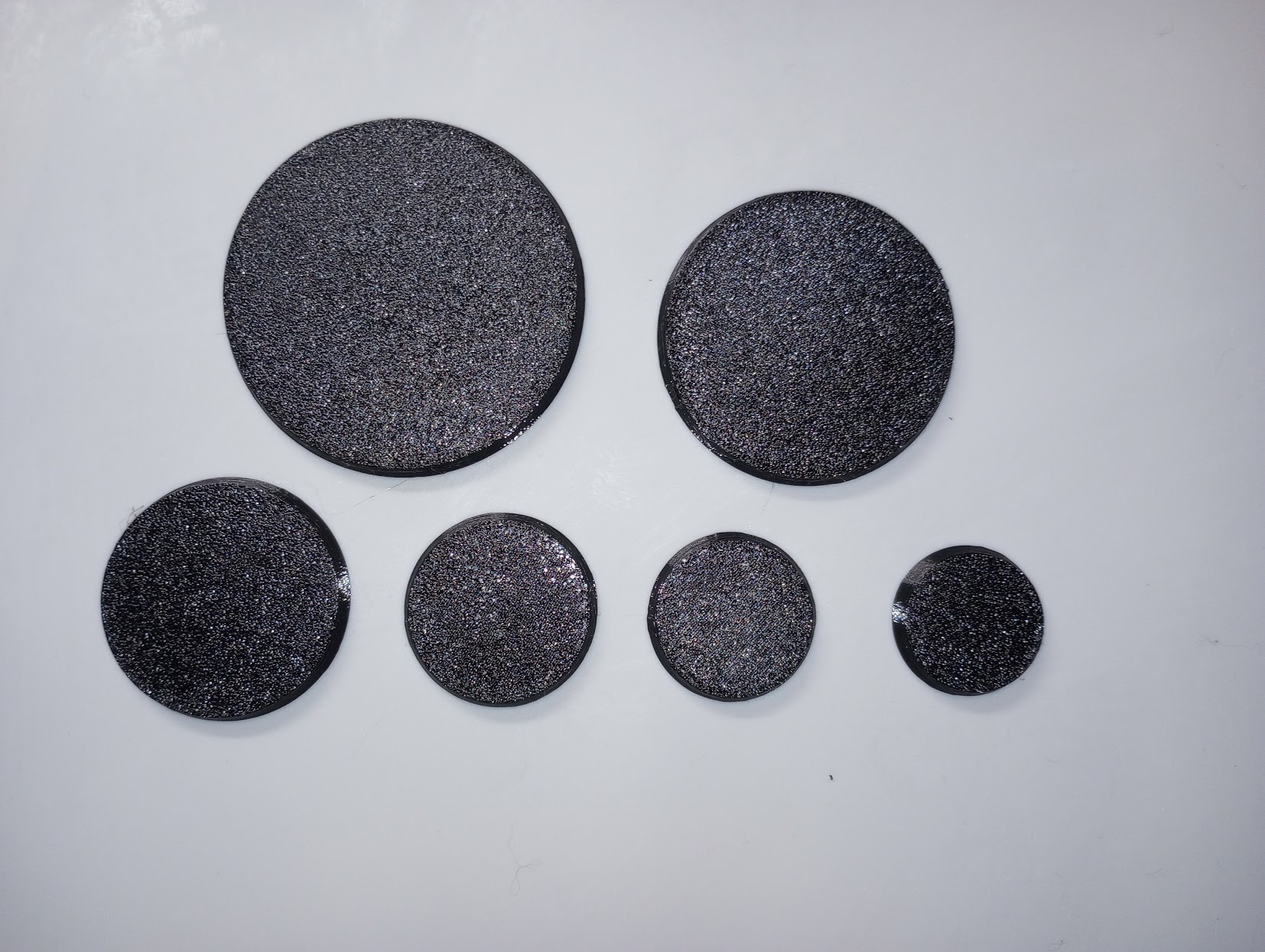 Table top wargaming and D&D minature model circular base 25-60mm
