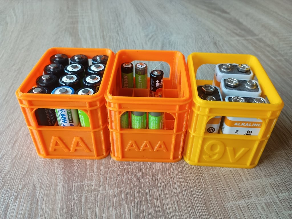 Miniatura 5 do modelo 3D Stackable Beer Crate Battery Storage