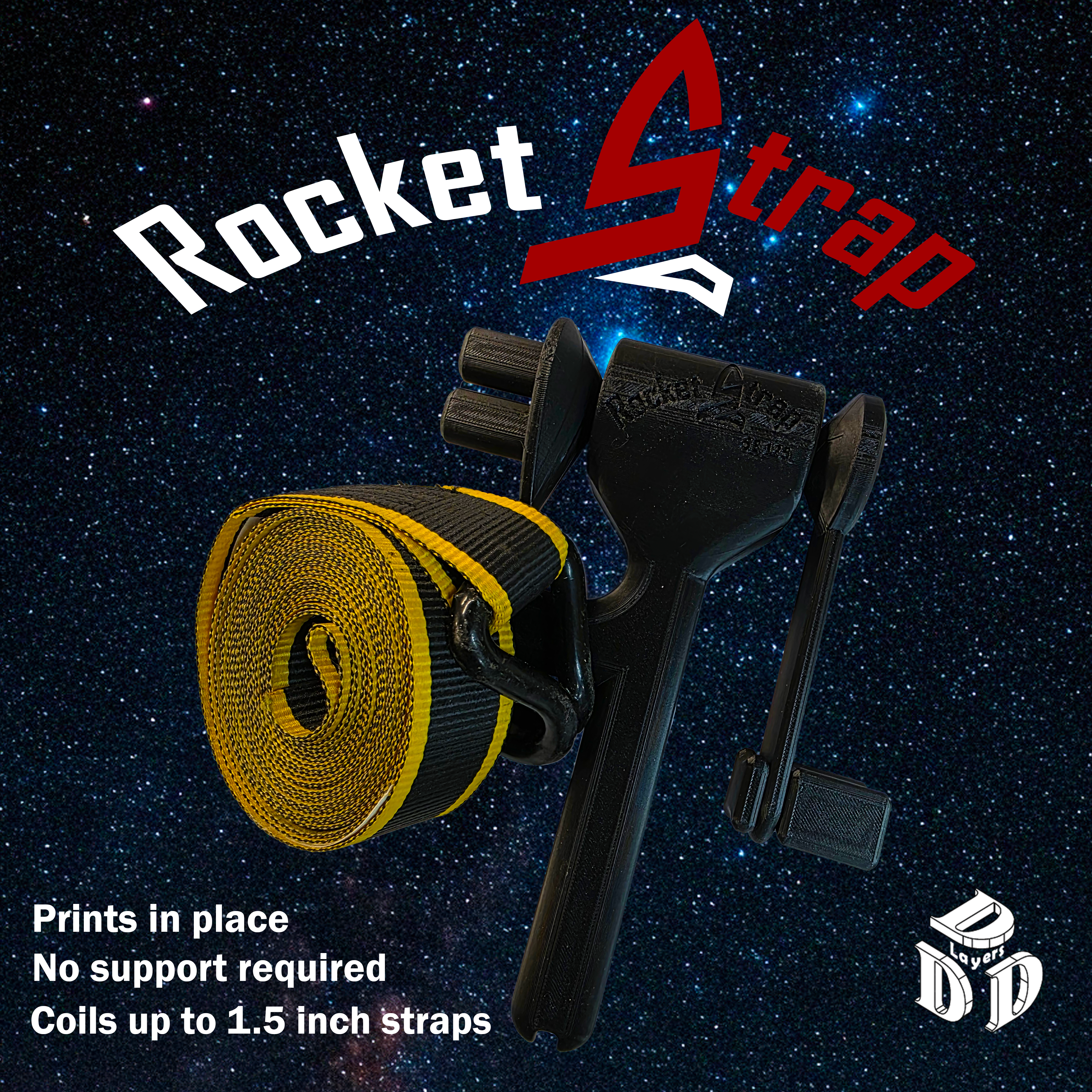 Rocket Strap SE125v1 (a ratchet strap winder)