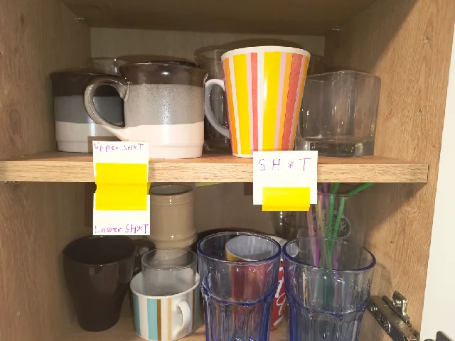 Shelf card holder