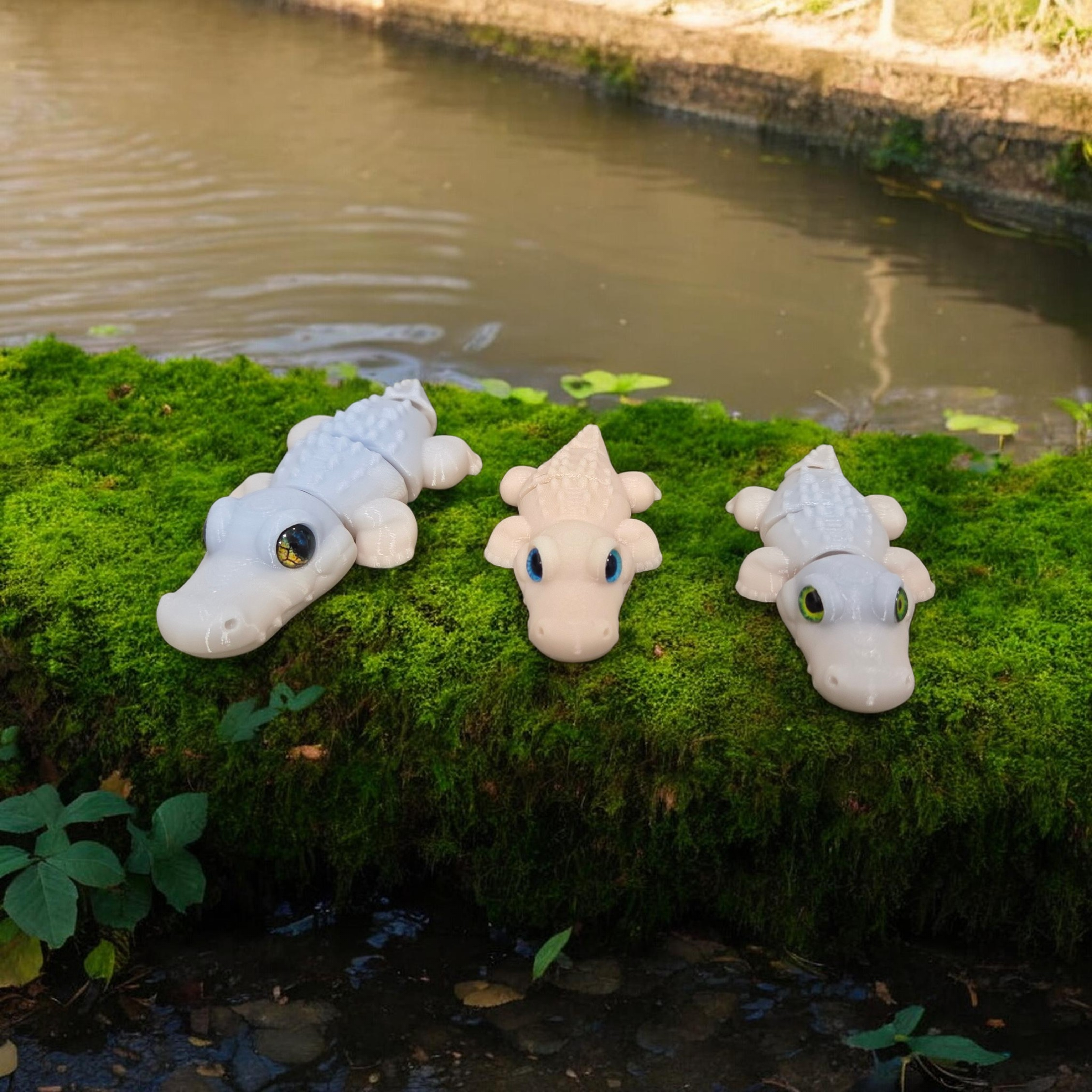 Flexi Crocodile - 6mm + 8mm glass eye compatible